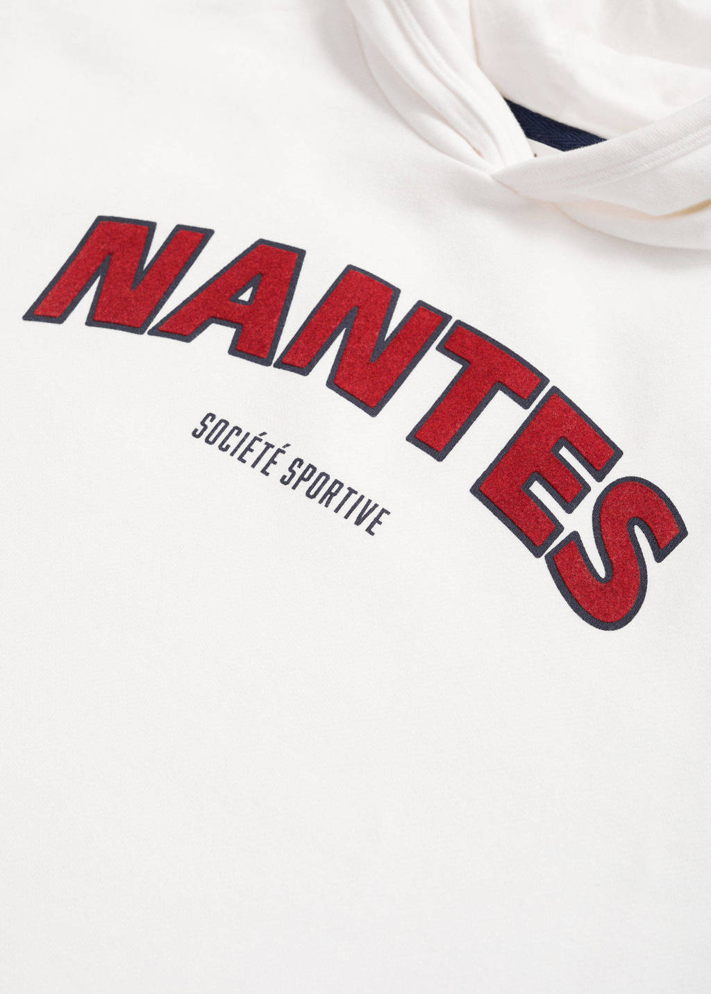 Mango Kids hoodie met tekst wit