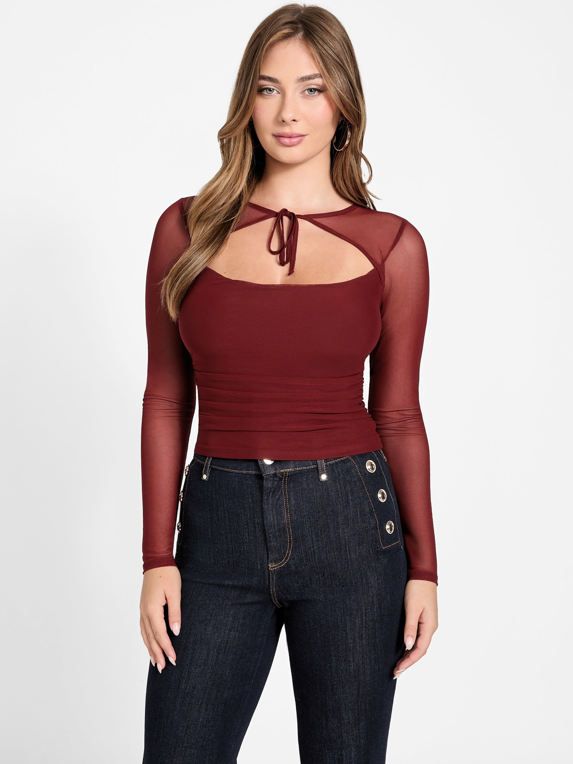 Top de malha Eco Lauryn com amarração