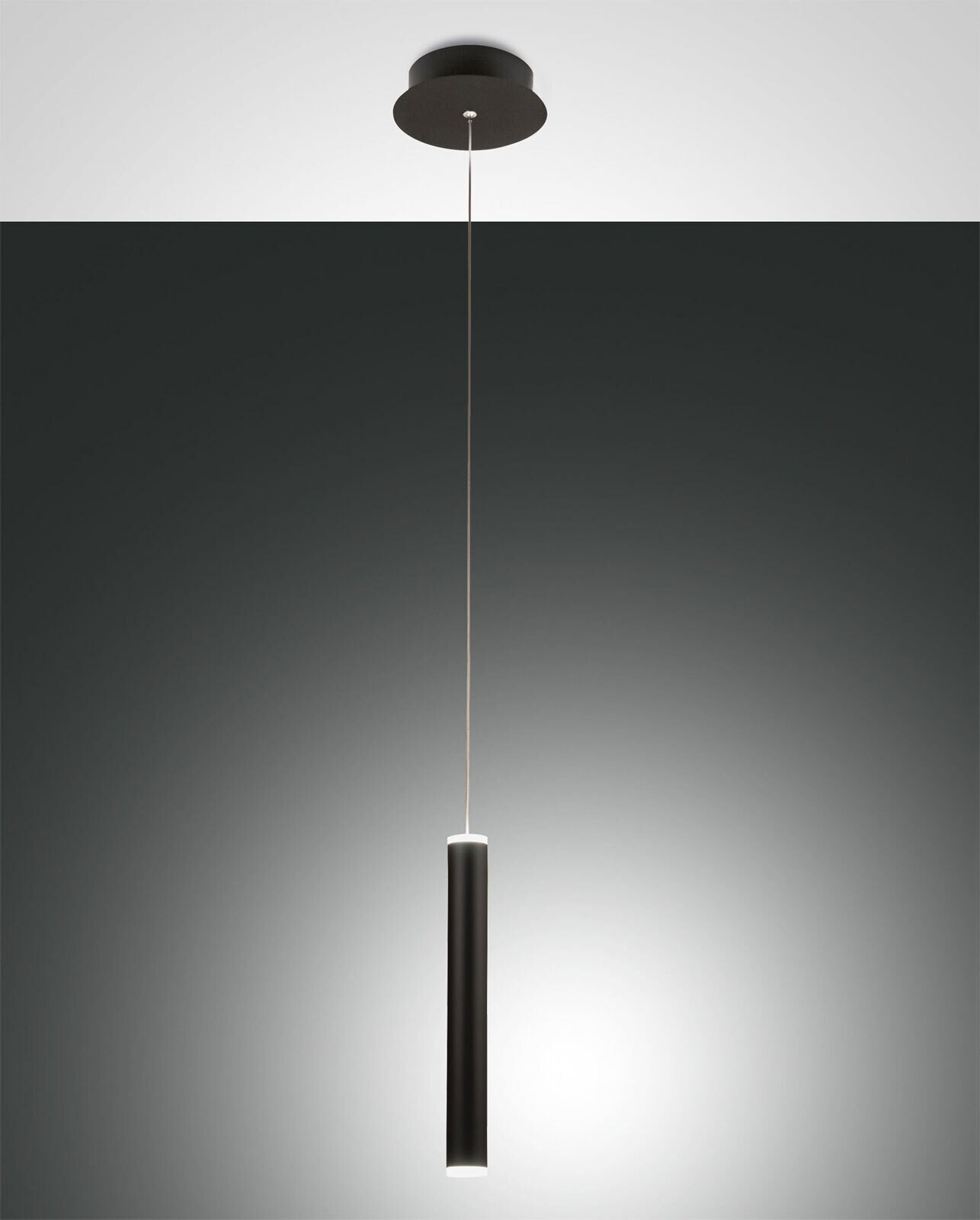 FABAS LUCE LED Pendelleuchte PRADO 1-flg schwarz