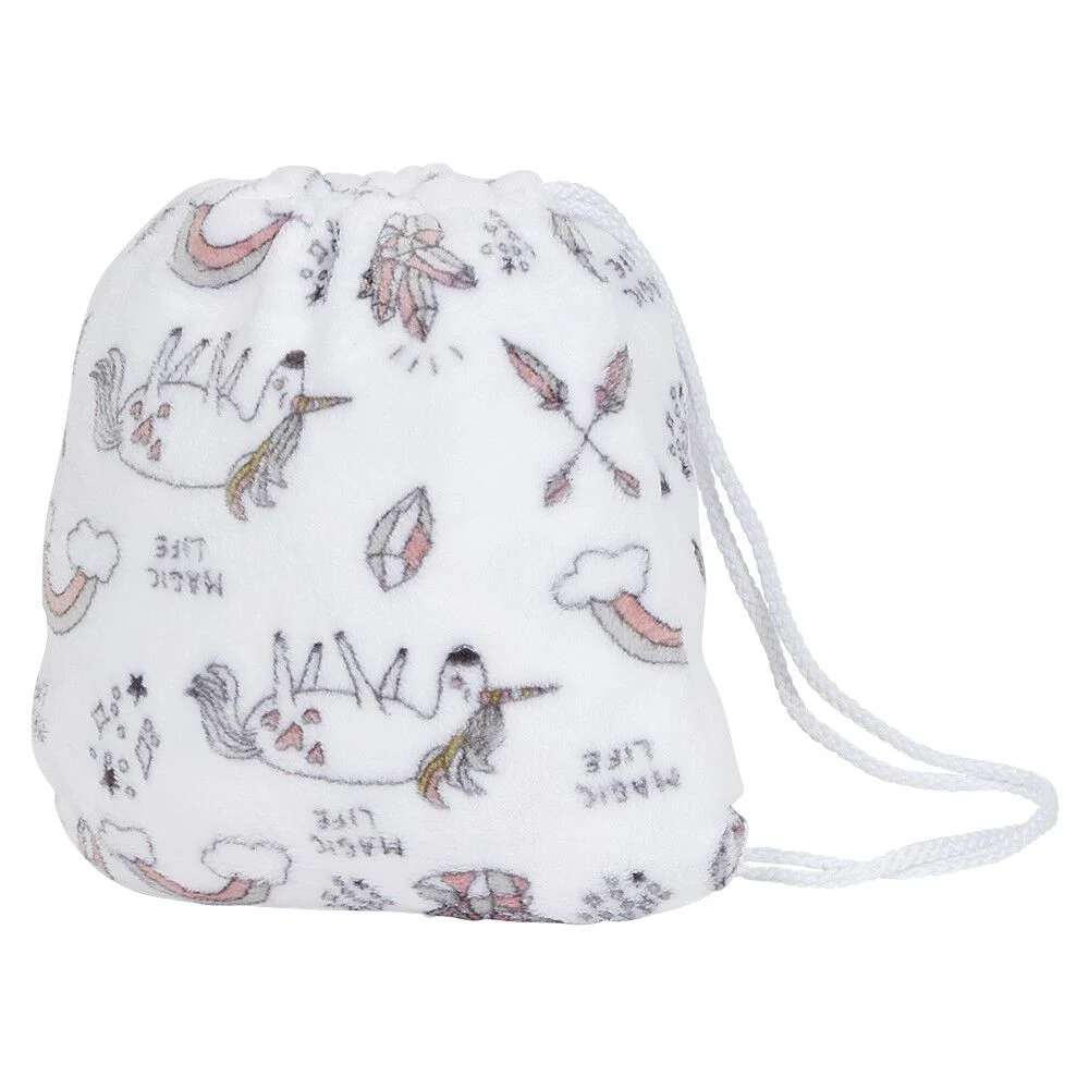 Plaid flanelle sirène pour enfant avec sac de rangement