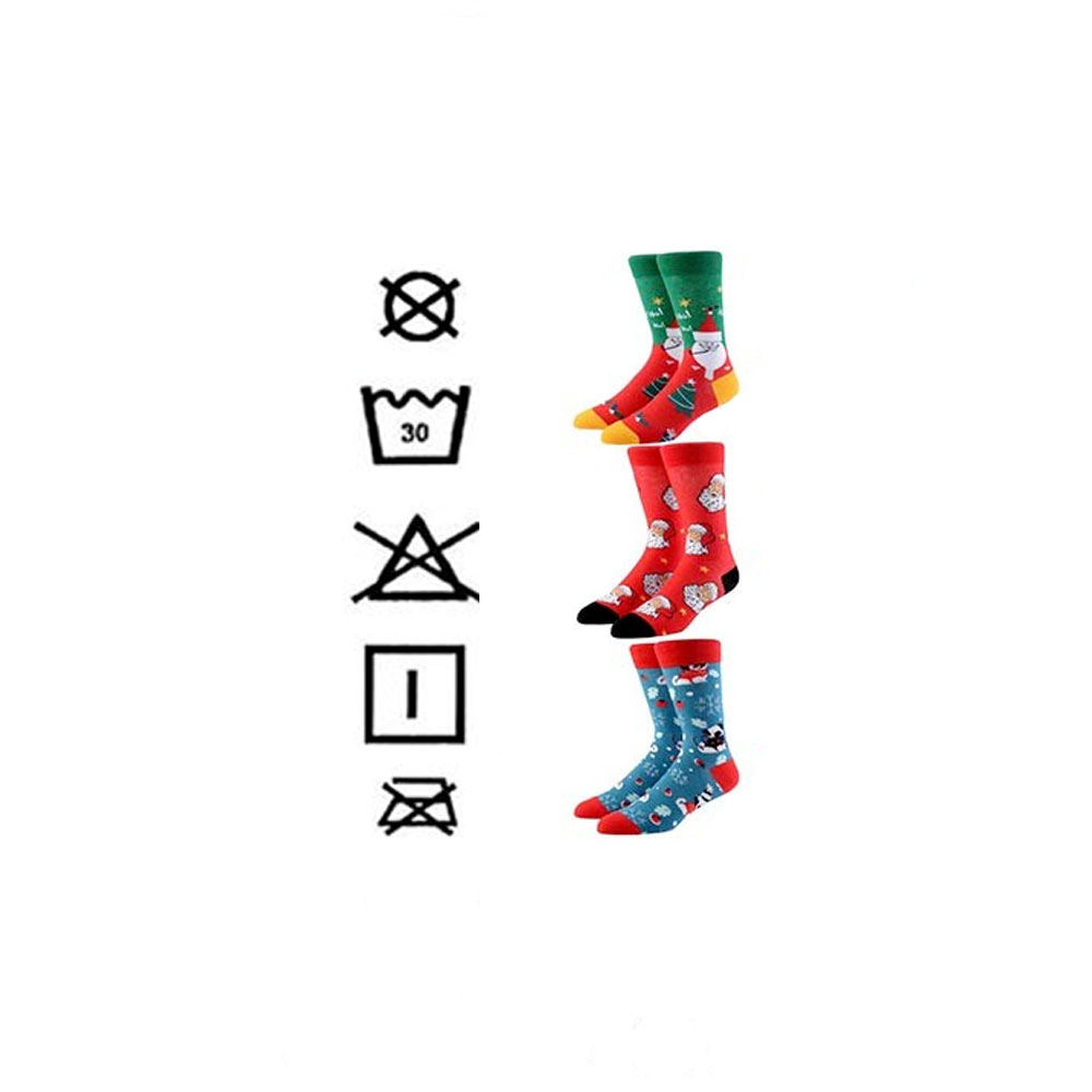 (1 Paar) Unisex Christmas Socken Weihnachts Füsslinge (One Size) - Hund