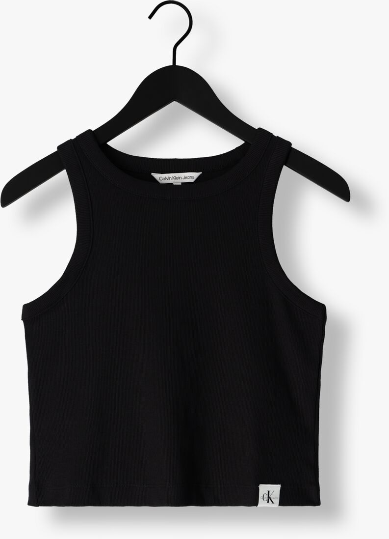 CALVIN KLEIN zwarte calvin klein top rab rib tank top
