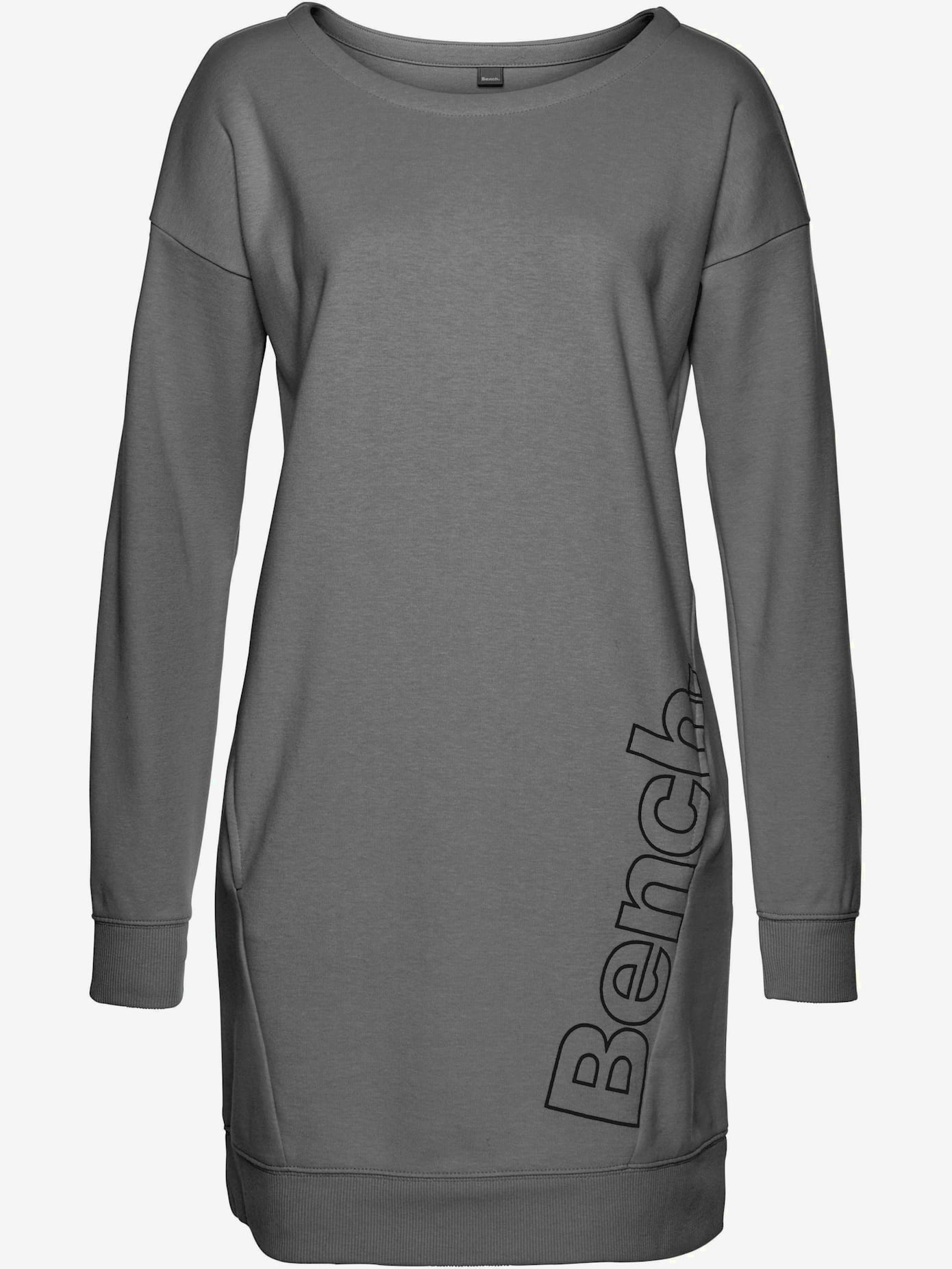 Robe en matière sweat robe d'intérieur sportive avec grand imprimé logo