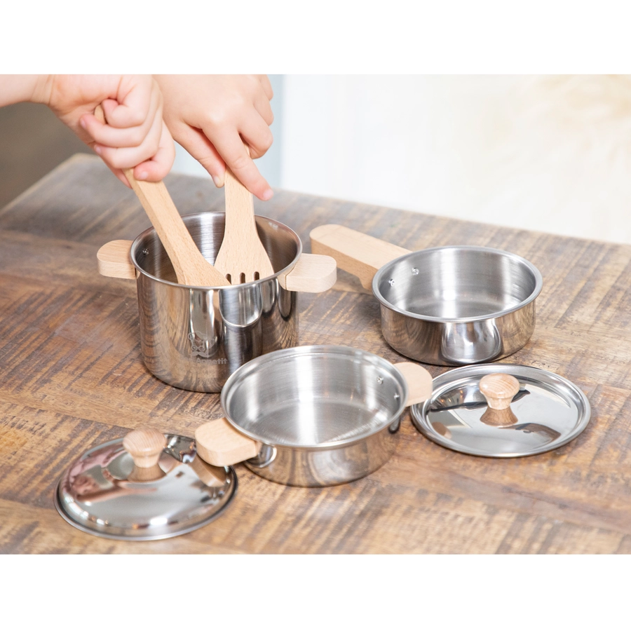 New Classic Toys Topf Set aus Metall