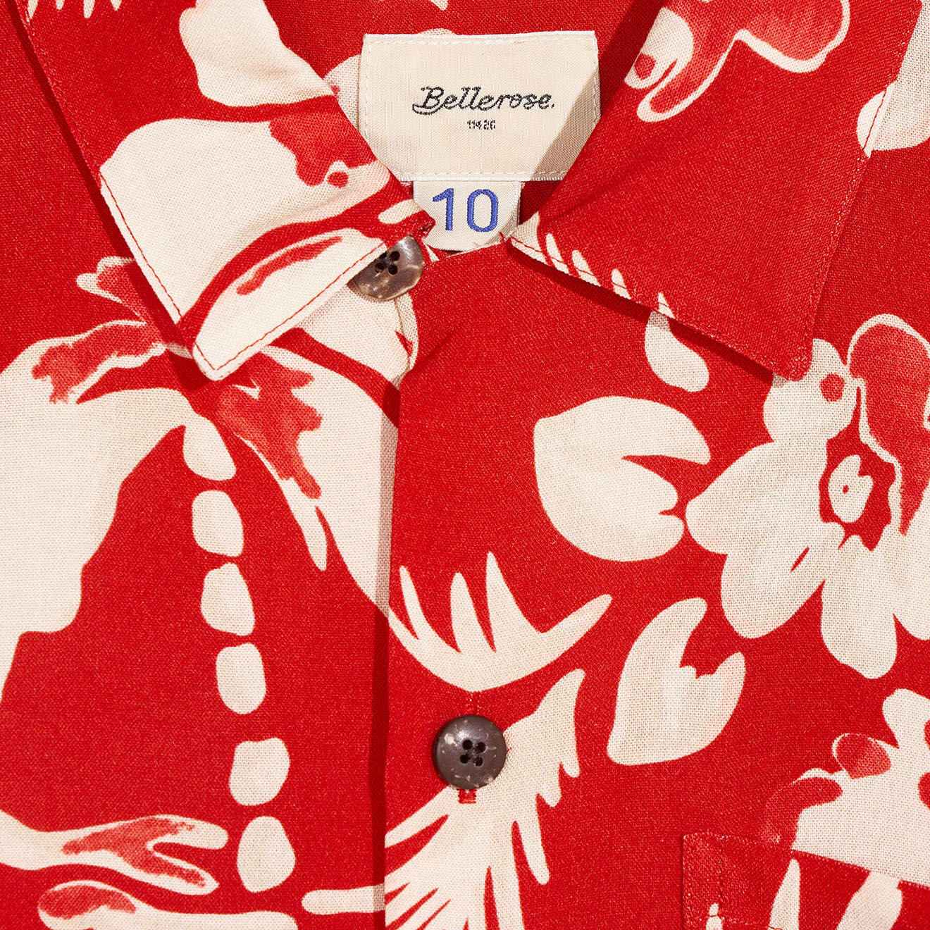 Bellerose Chemise Arno imprimée rouge