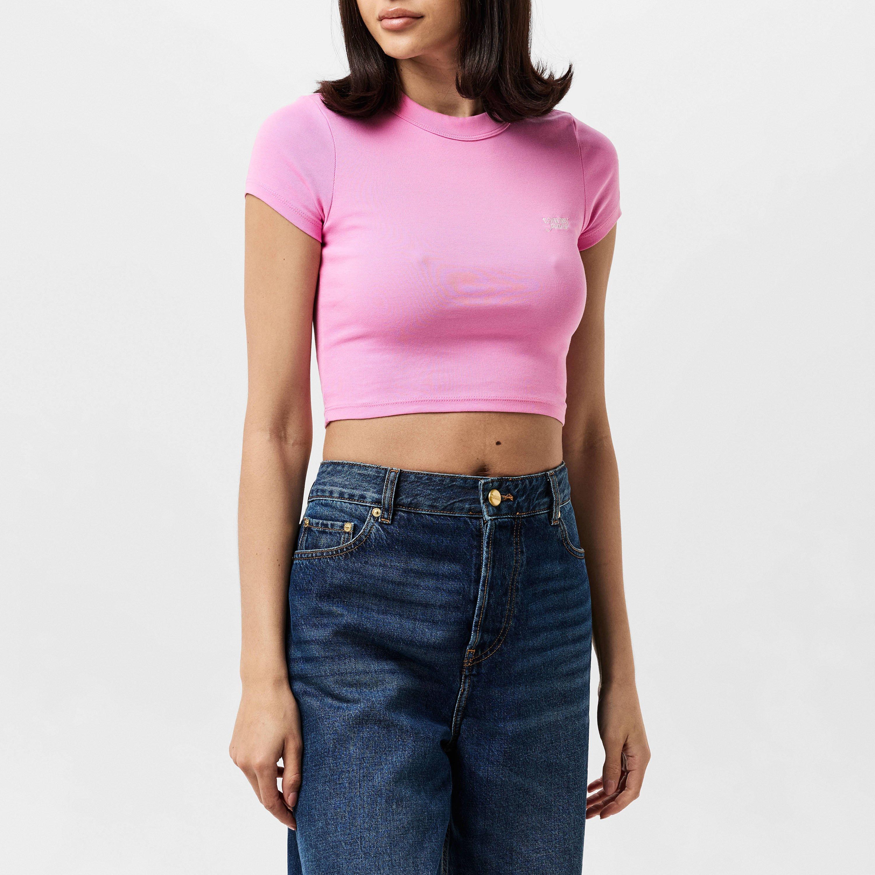 Tommy Jeans TJW SLIM CRP SCRIPT TEE