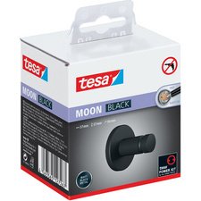 Support de serviette de toilette MOON BLACK, noir
