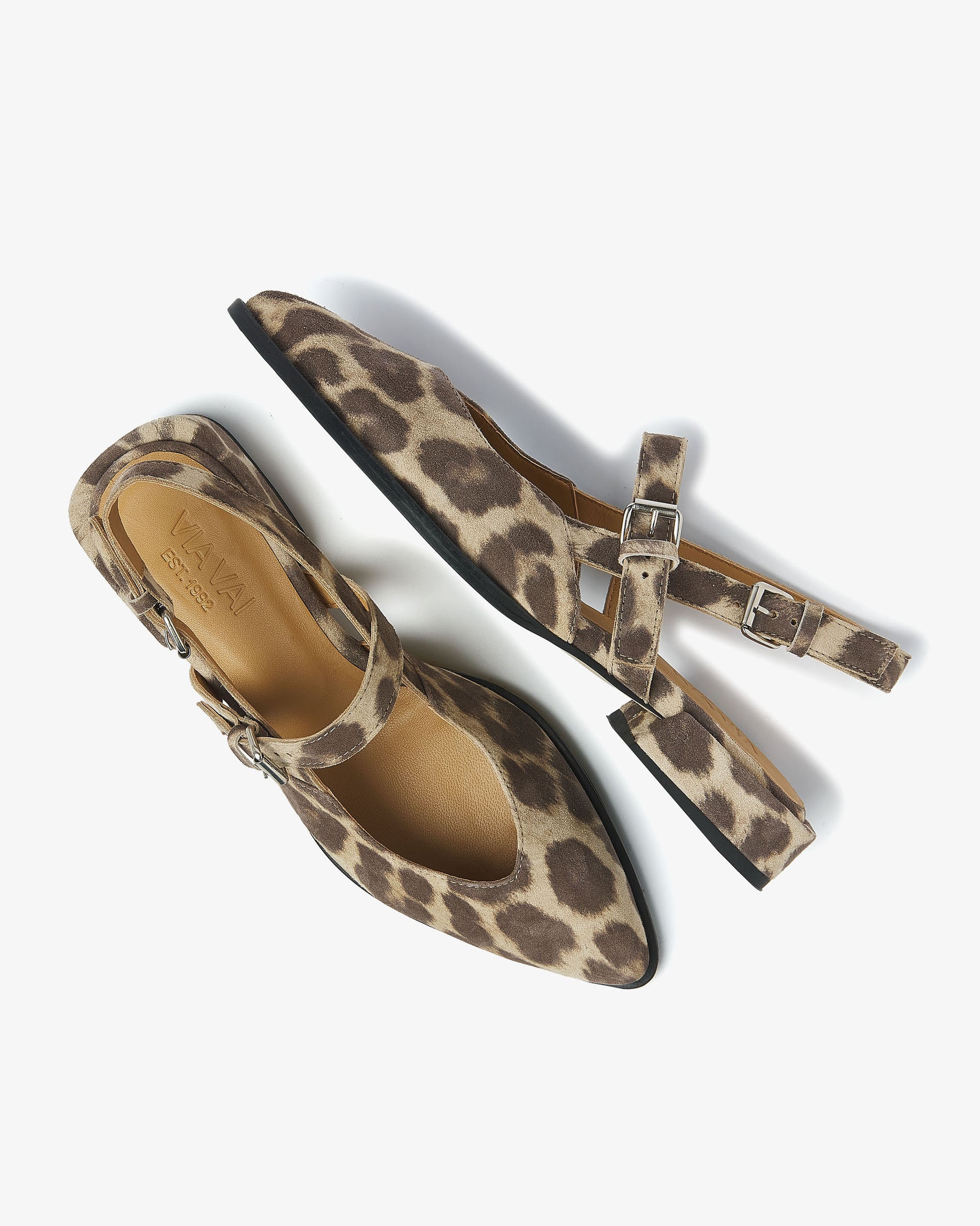 VIA VAI luipaardprint slingbacks Jazz Valerie