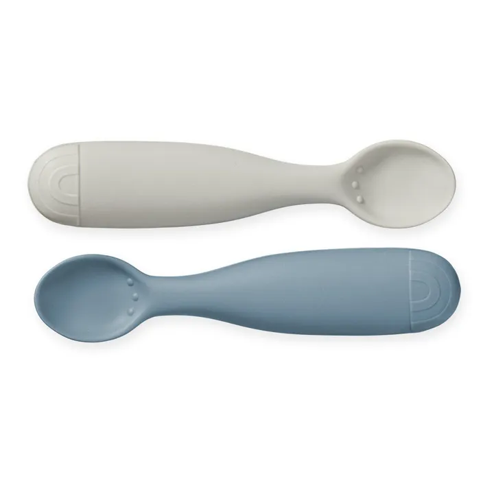 Cam Cam Cuillère Rainbow en silicone - Set de 2 | Bleu marine