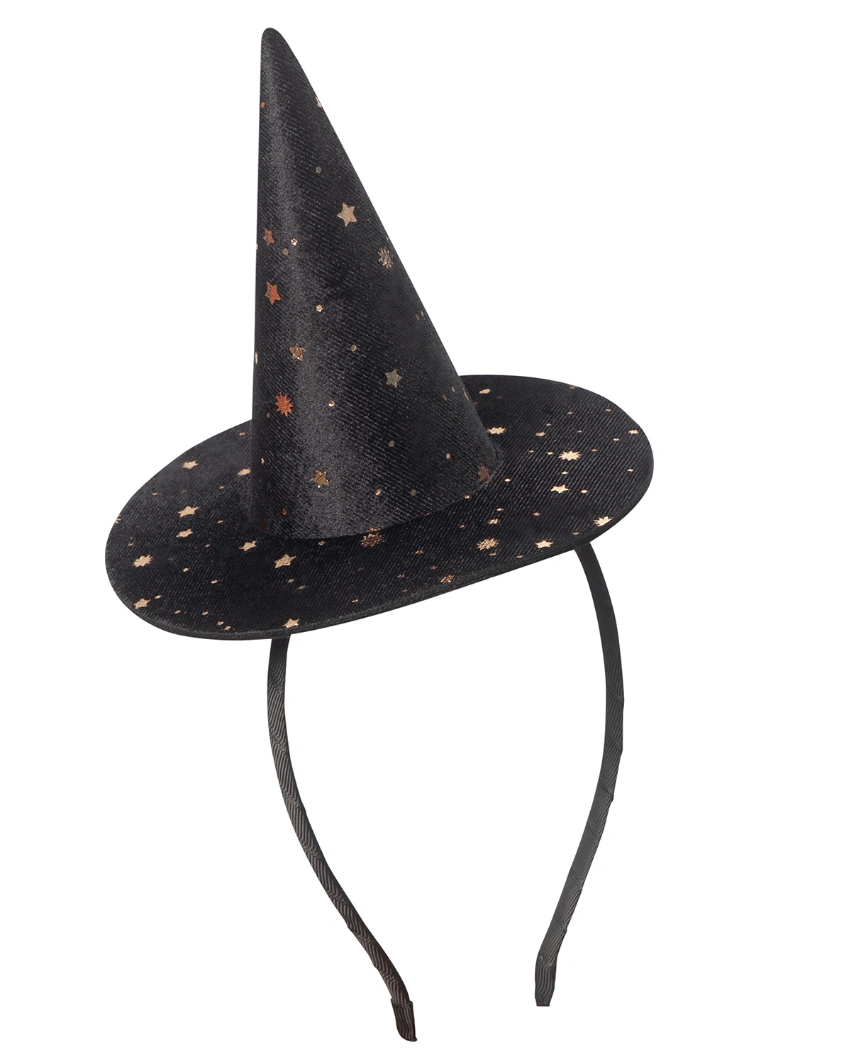 Kostümzubehör RAVEN STARRY VELVET MINI WITCH HAT in schwarz