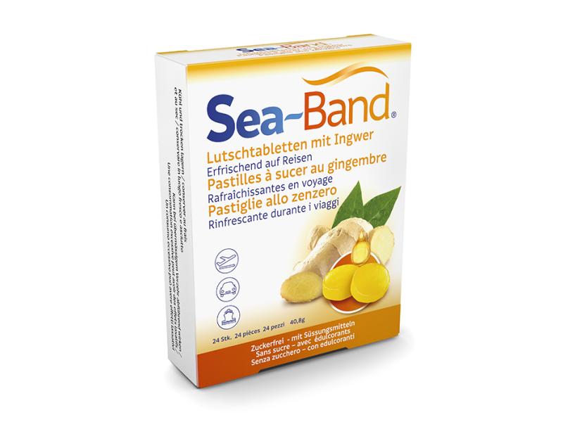 Sea-Band Ingwer 24 Lutschtabletten Lutschtabletten für auf Reisen