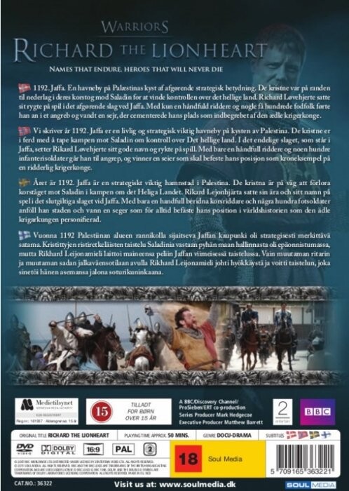 Heroes And Villains - Warriors - Richard The Lionheart - DVD