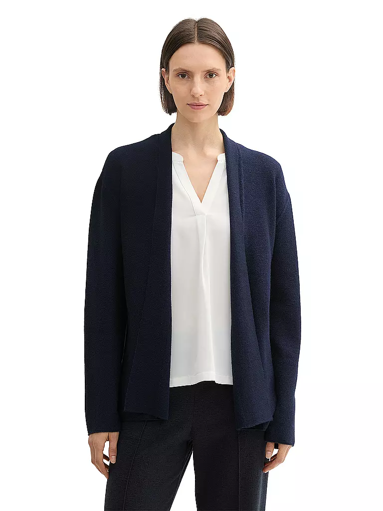 TOM TAILOR Strickjacke dunkelblau