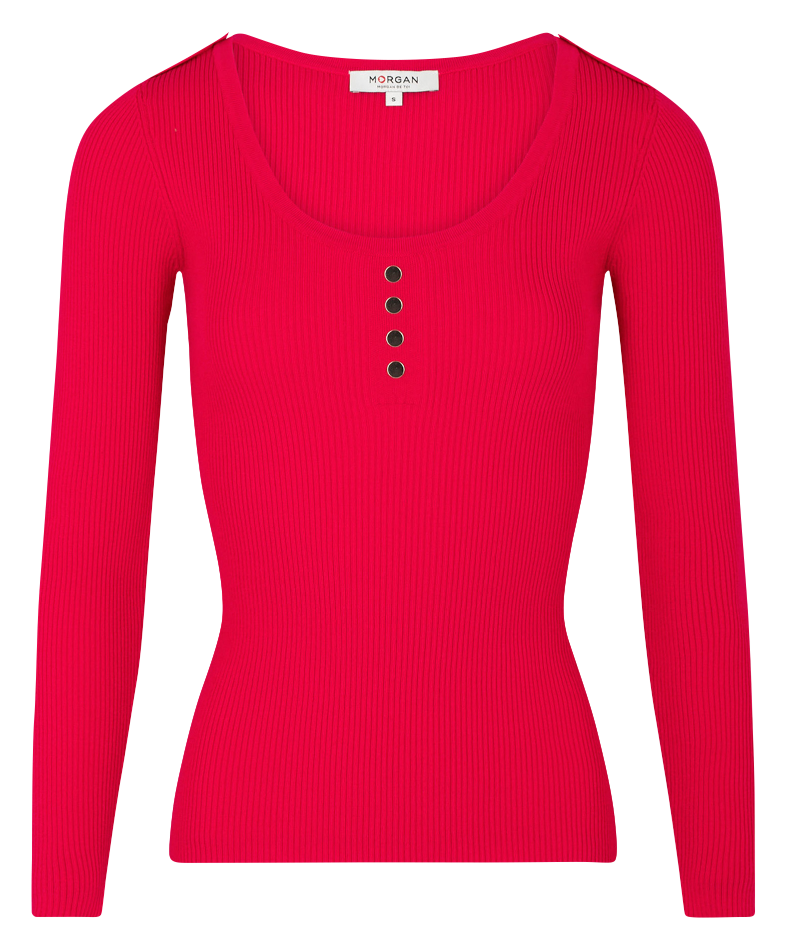 Pull col danseuse en maille mélangée| Rose