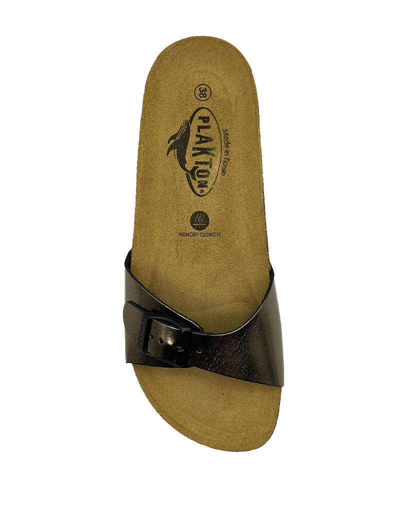 PLAKTON MULES FEMME BRONZE MÉTALLISÉ