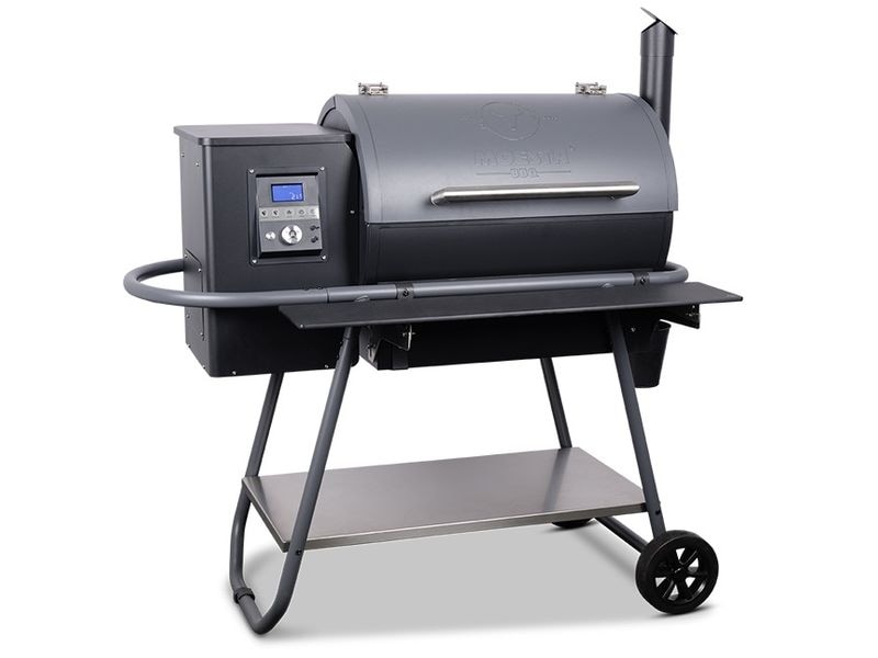 Moesta BBQ Pelletgrill Sheriff Pelletgrill mit Ablagebrett und Halterungen
