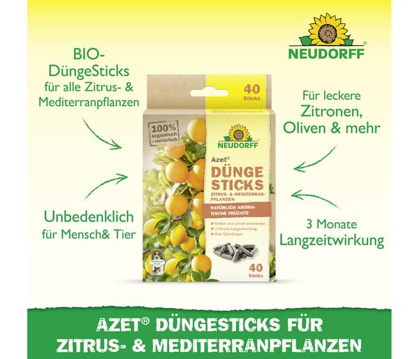 Neudorff Azet® Düngesticks für Zitrus- &