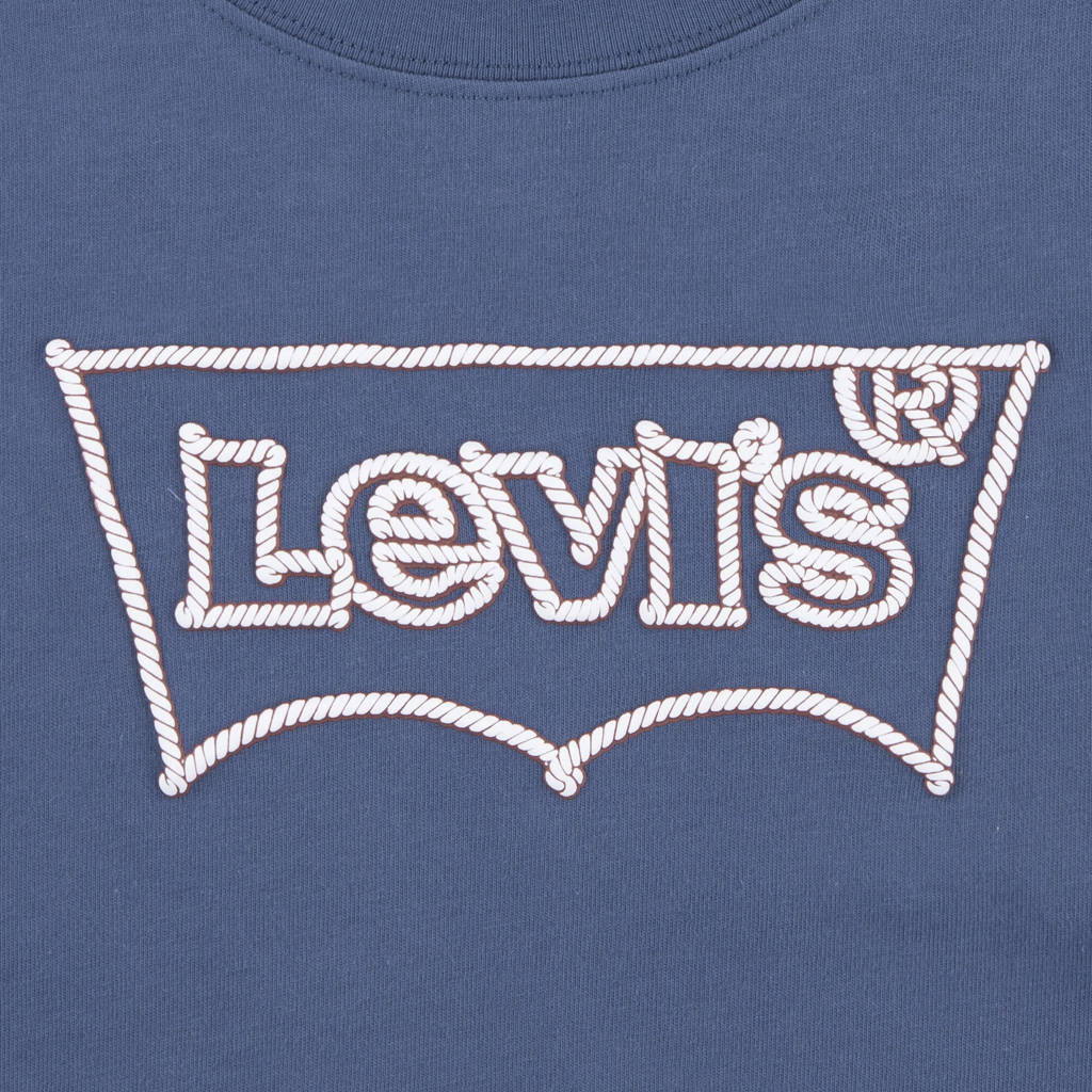 Levi's longsleeve ROPE BATWING met logo middenblauw