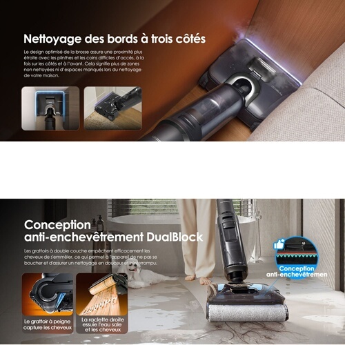 Aspirateur laveur Tineco Floor One S7 Stretch steam plus