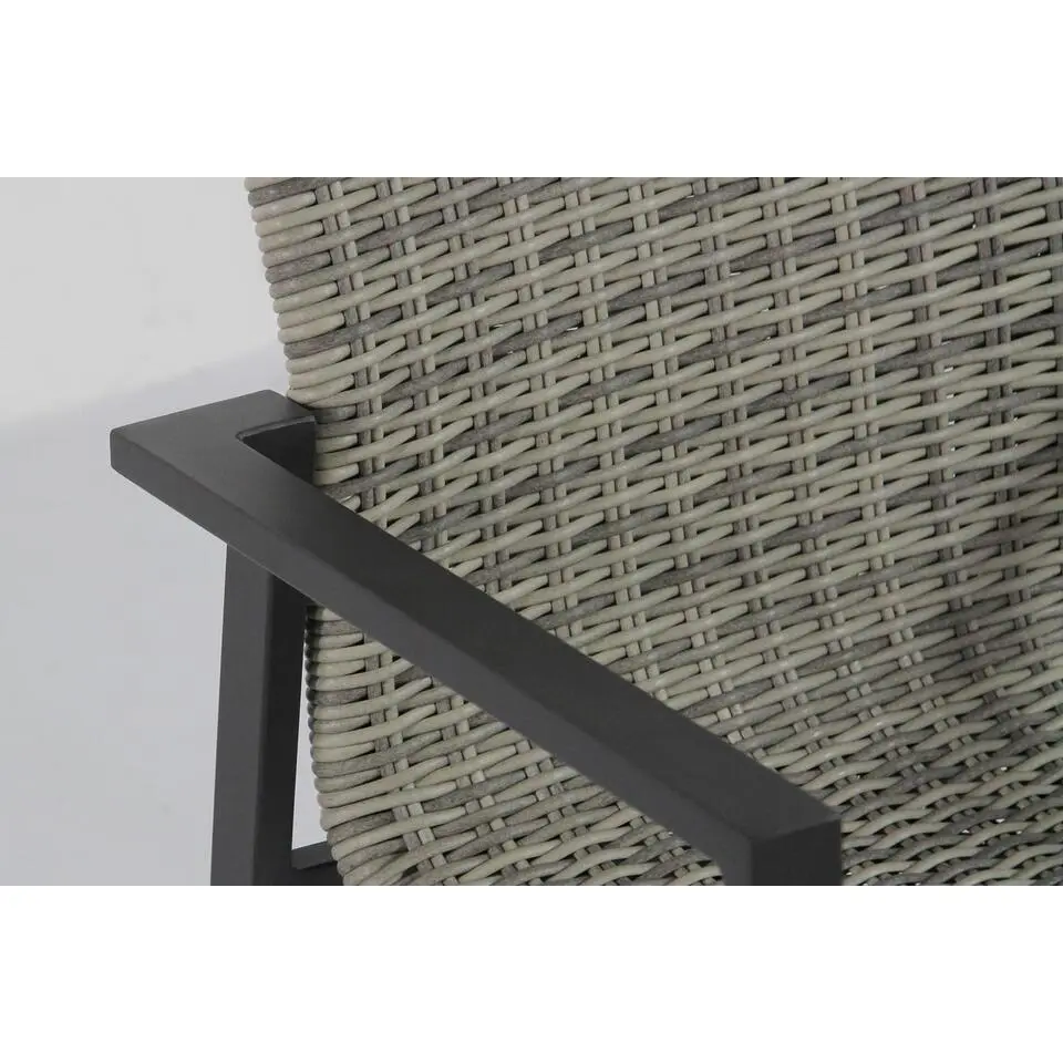 Tuinstoel stapelbaar Wicker Grijs-antraciet Lifestyle Garden Furniture Upton
