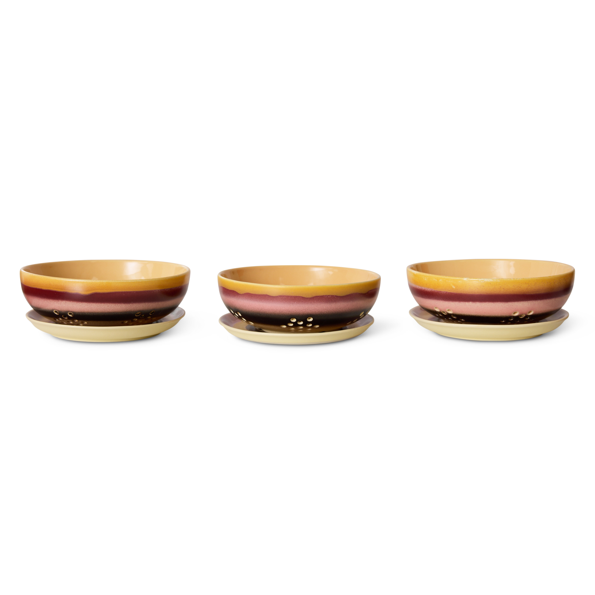 Servies 70's Ceramics schaal Berry sunset