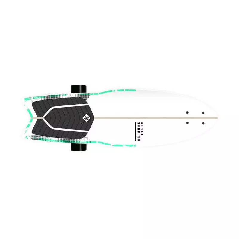 surfskate 3 roues STREET SURFING shark attack 30´´ psycho green