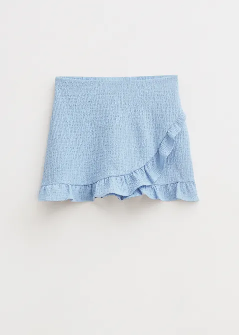 Skort met structuur blauw (BLW.L)