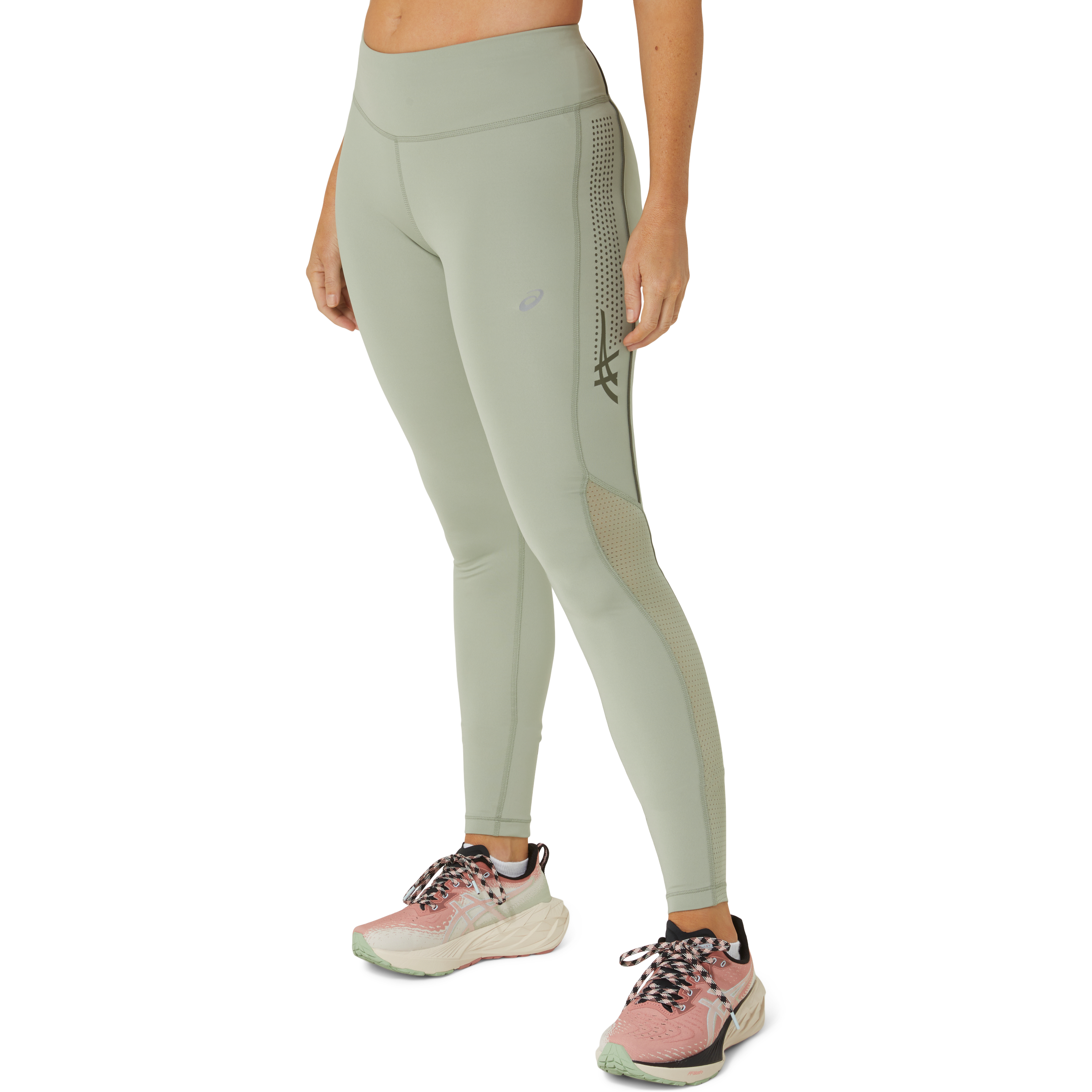ASICS Icon Tights Damen olive grey