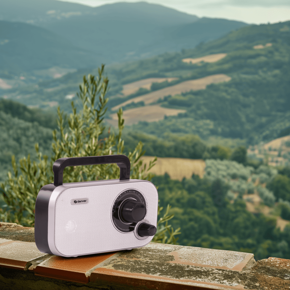 Denver TR51 FM radio noodradio - White
