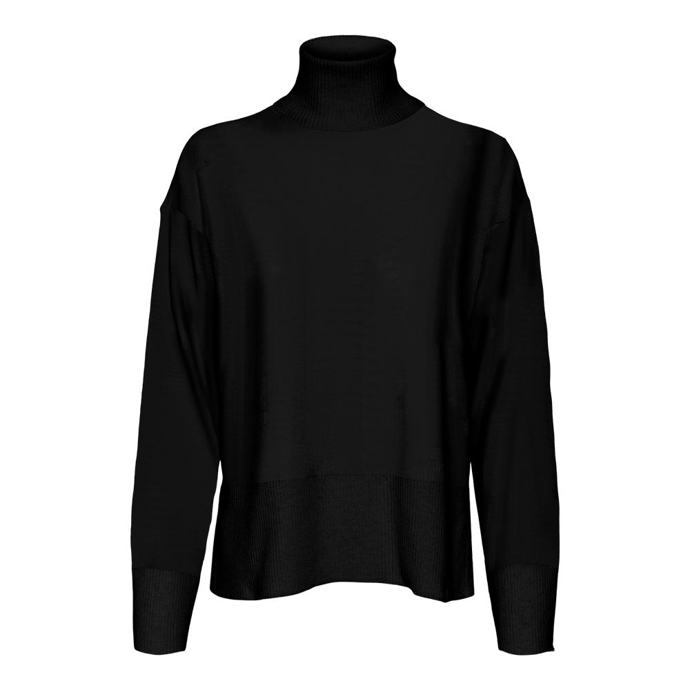 Vero Moda Pull Noir Femme Vero Moda Fantastic Rollneck
