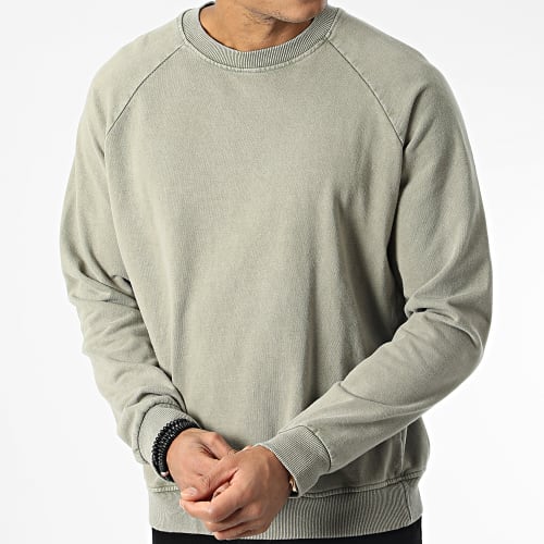 Sweat Crewneck D7418 Vert Kaki