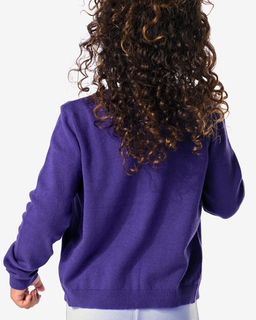 cardigan enfant violet