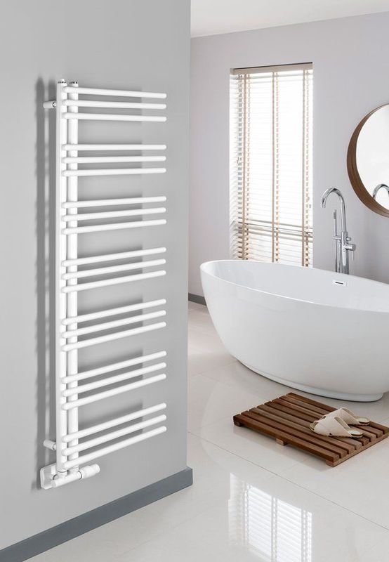 Aqualine - Poseidon - Handdoekradiator - Wit - 55x134cm - 500 Watt