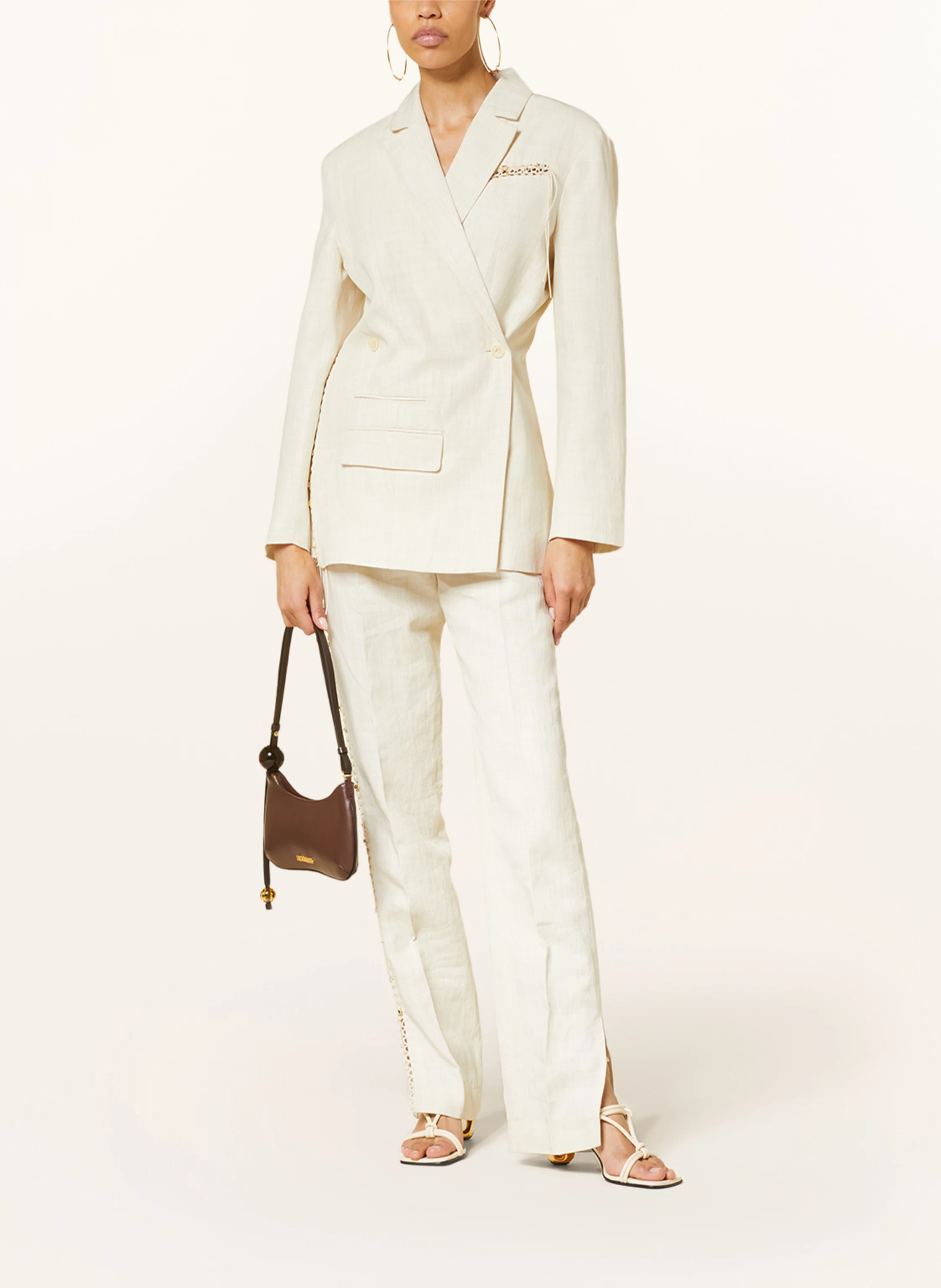 JACQUEMUS Blazer LA VESTE TIBAU BRODEE mit Leinen