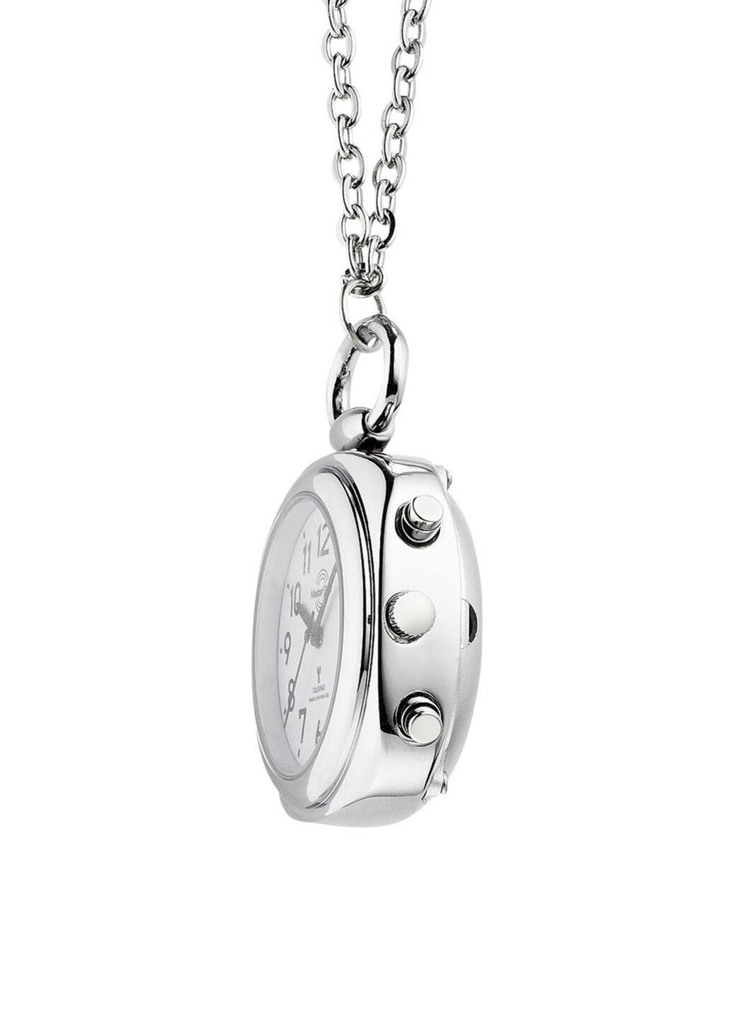 Funk-Anhängeruhr mit sprechender Zeitansage auf Knopfdruck