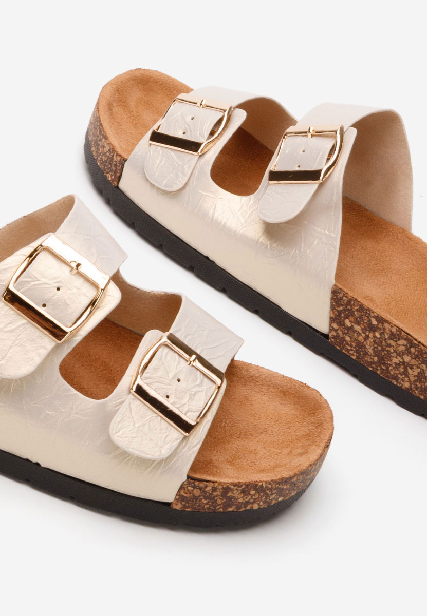 Mules femme dorées Rothi