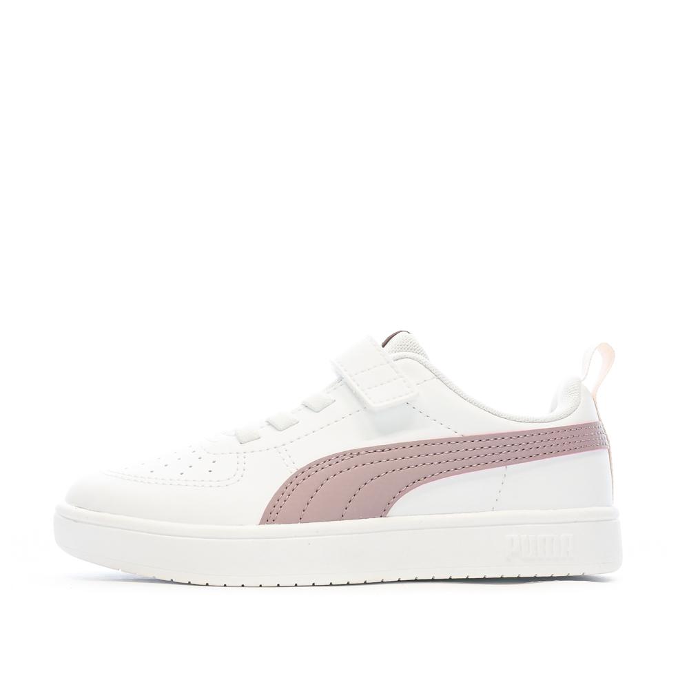 Puma Baskets Blanches/Violet Fille Puma Rickie