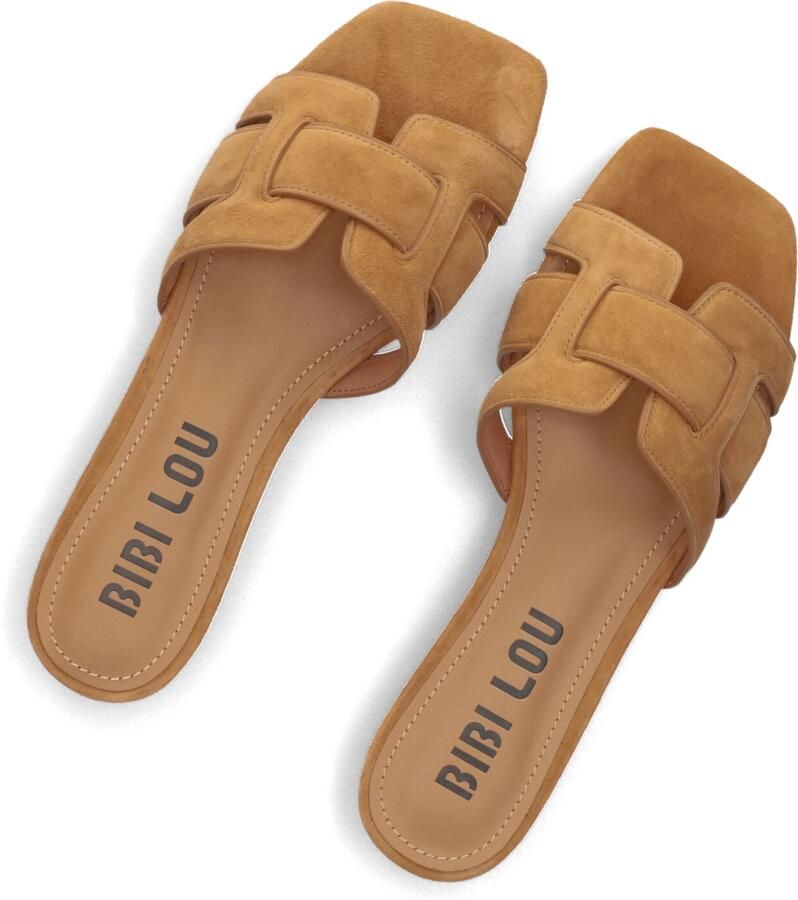 BIBI LOU Slippers Dames 760z30vk Maat: 42 Materiaal: Suède Kleur: Camel