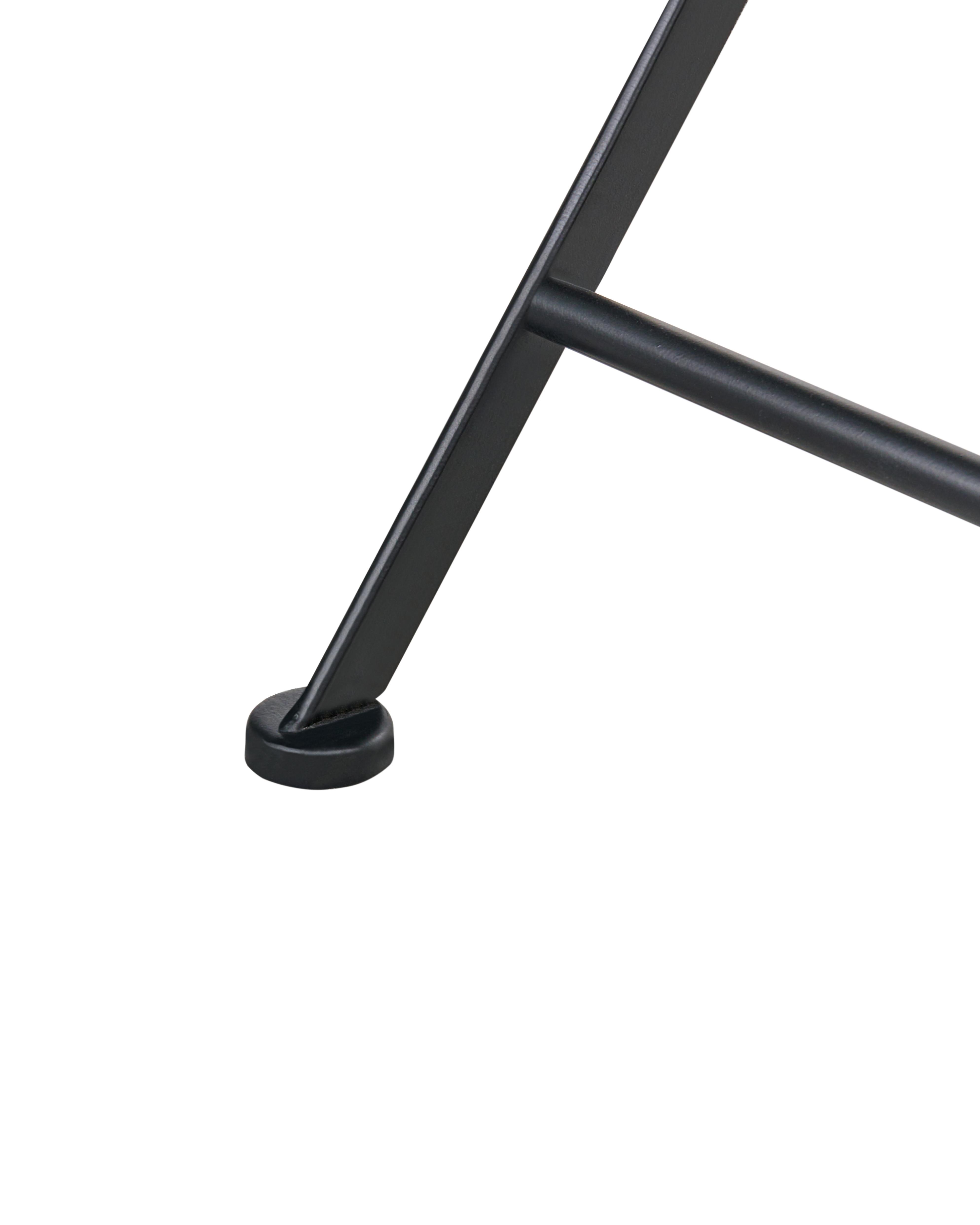 Set van 2 tuinstoelen ADRANO inklapbaar Metaal Zwart