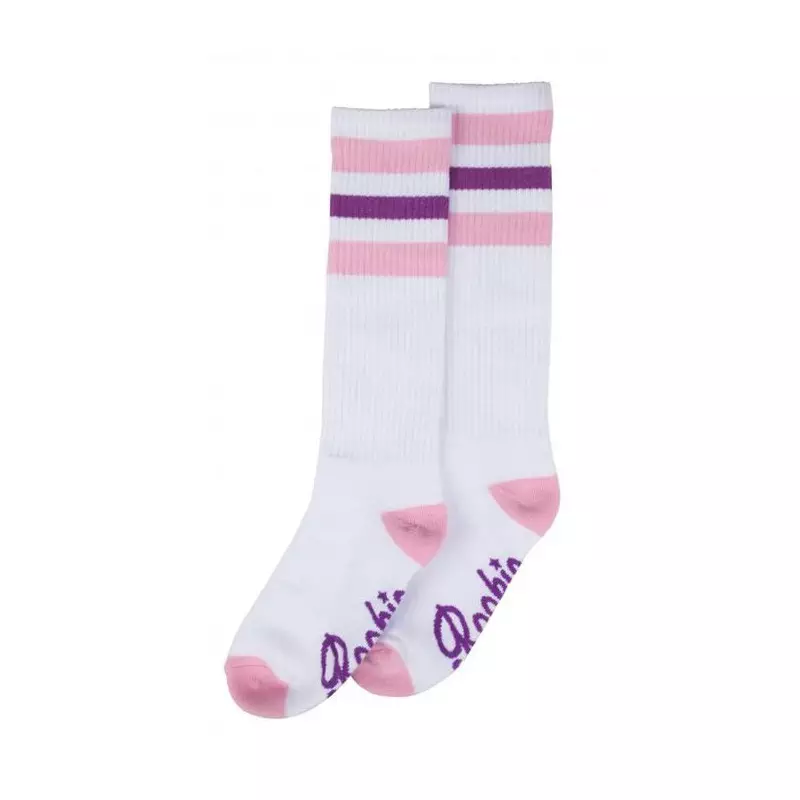 Chaussette Roller Derby ROOKIE Roller Sock White/Pink