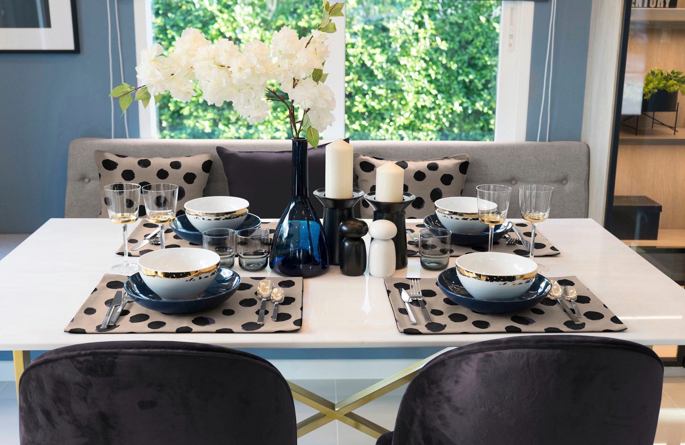 Adam Platzset »Dots« GOTS organic,zertifiziert durch CERES 0242,Made in Germany
