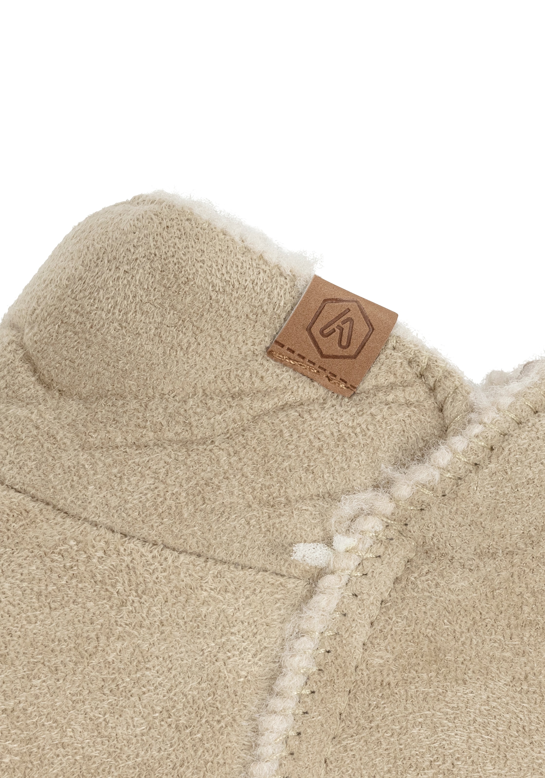 Apollo Hausschuh »LADIES HOME BOOTS SUEDE«  mit Logoprägung und kuscheligen, wärmenden Innenfutter