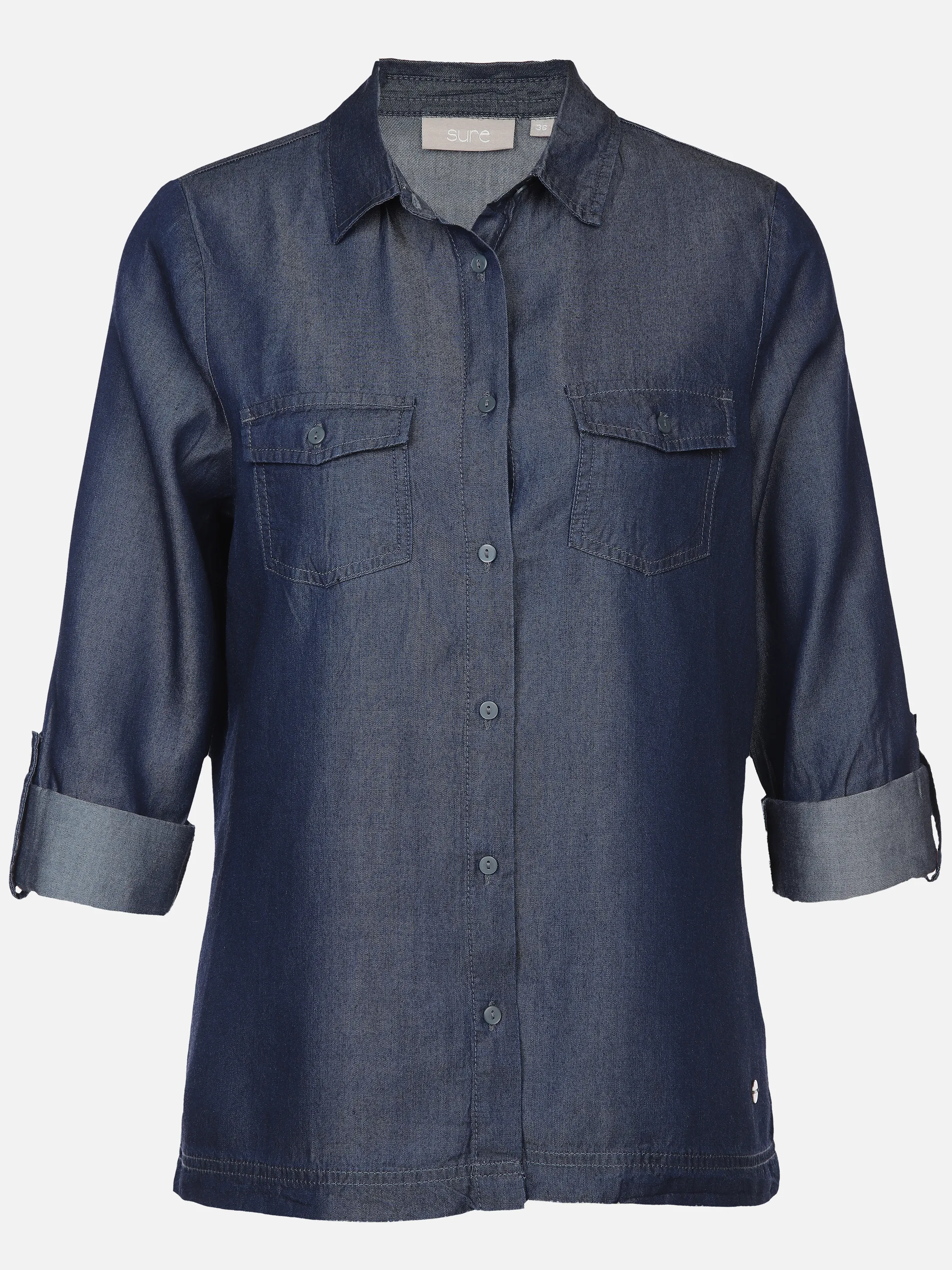 Damen Bluse in Jeansoptik