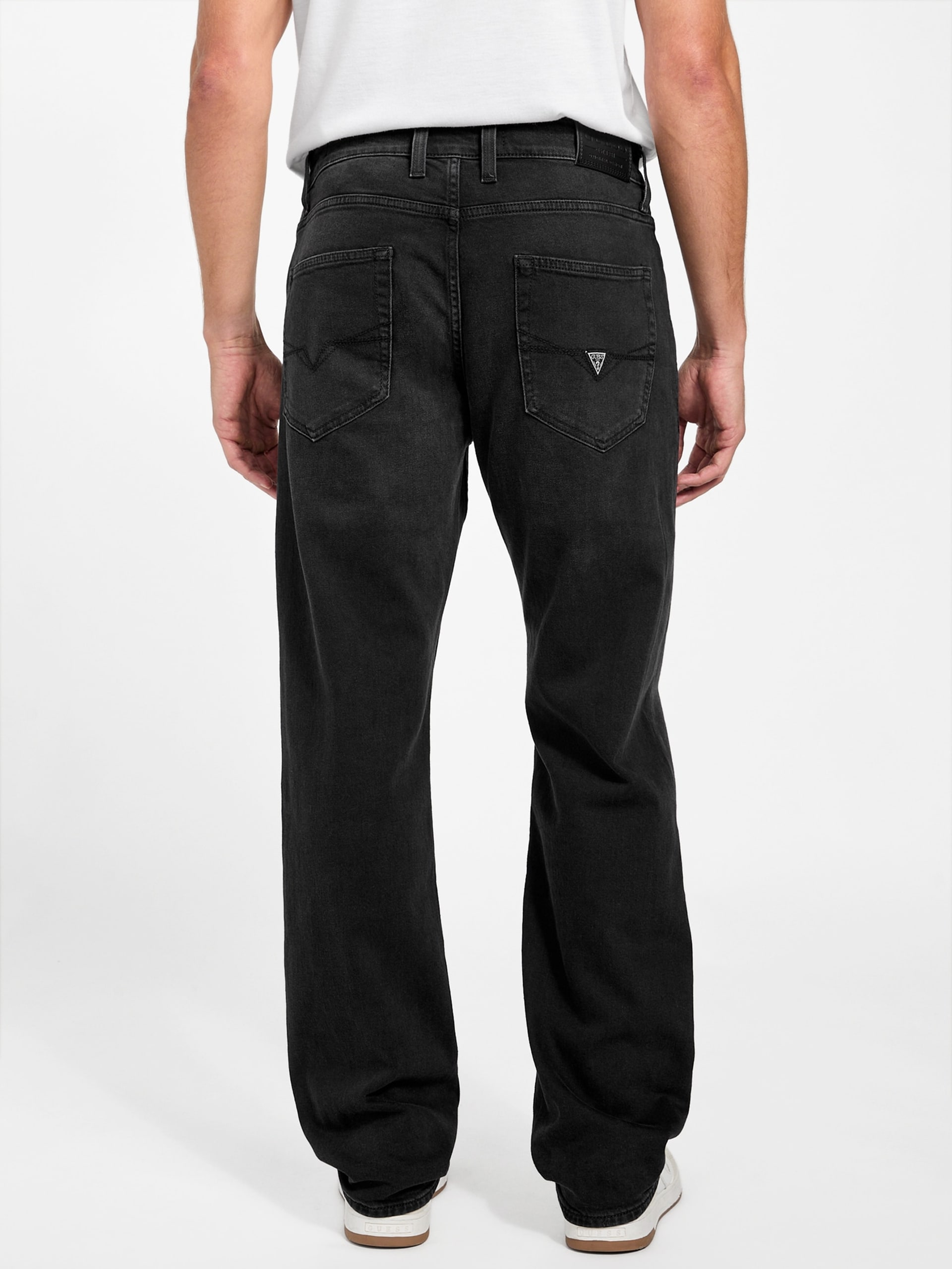 Calça jeans reta Eco Mason de corte regular