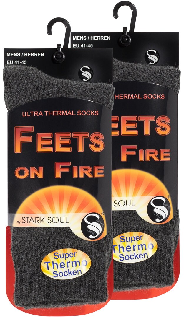 Stark Soul® Thermo Socken2er Pack FEETS on FIRE