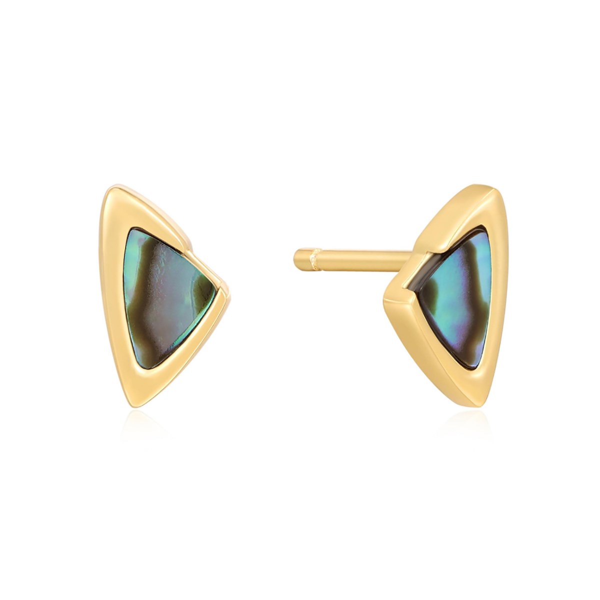 Boucles d'oreilles puces Ania Haie Though Love dorénacre abalone