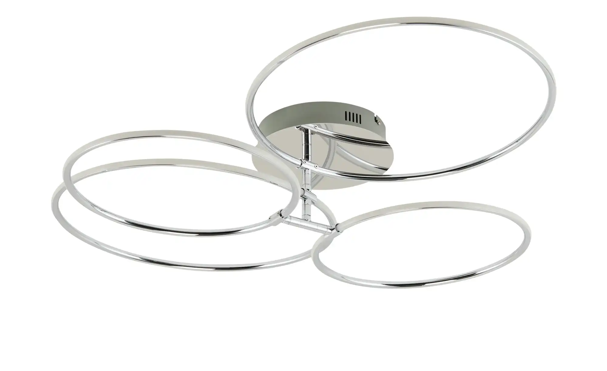 KHG LED-Deckenleuchte, 4-flammig, chrom `Ringe´