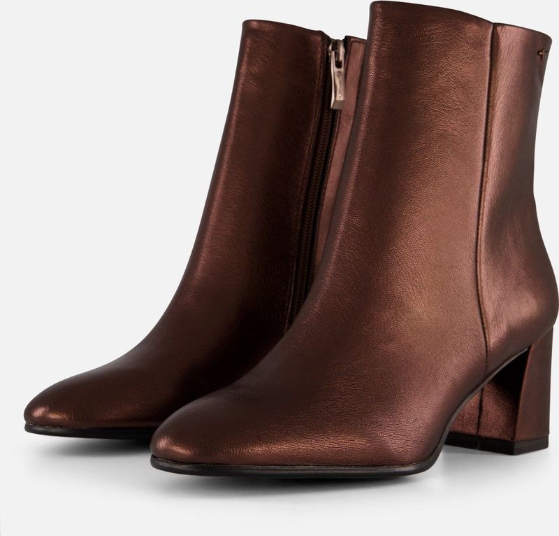 Tamaris Enkellaarsjes brons Textiel Dames