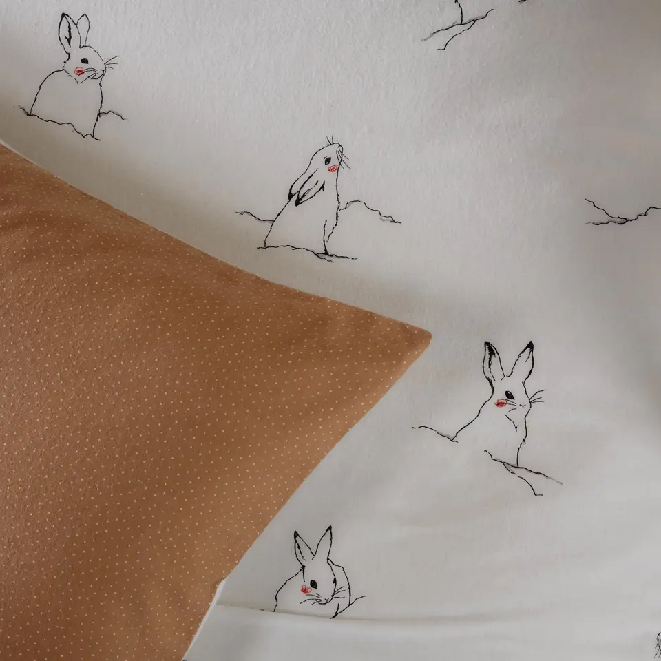 De Witte Lietaer Dekbedovertrek Rabbit Katoen - 140 x 200 cm - Multi