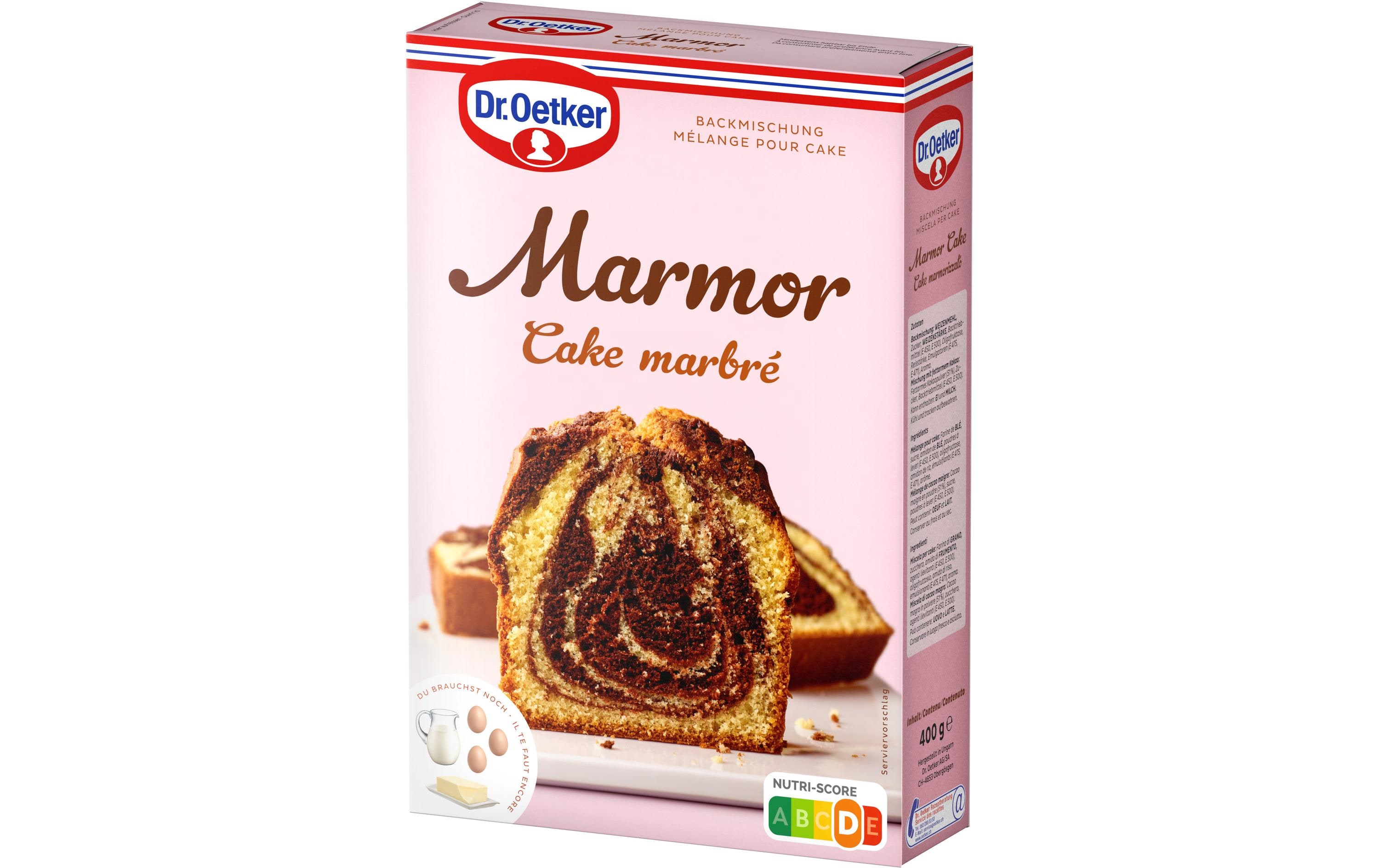 Backmischung Marmor Cake 400 gEin zweifarbiger Klassiker